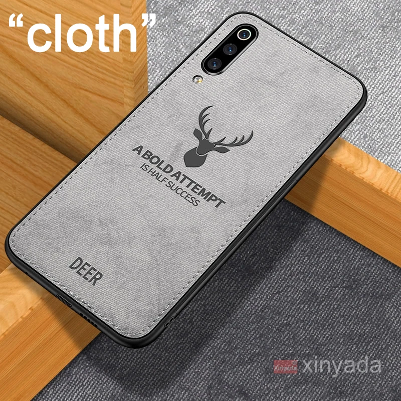 

For Xiaomi Mi 9 Mi9 SE Case Cover Deer Cloth luxury soft Bumper Silicone Shell coque Skin