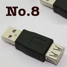 50 шт./лот Стандартный USB 2,0 A Женский до 2,0 Мужской адаптер конвертер F M для планшетный конвертер