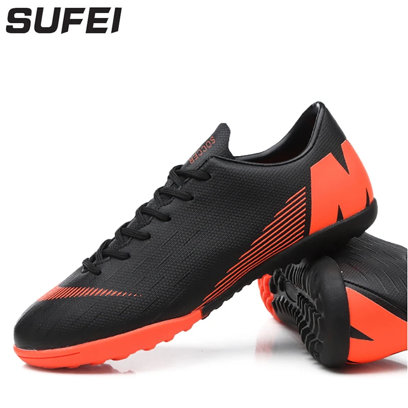 

sufei Soccer Shoes Superfly Futsal TF Football Boots For Men Youth Indoor Cleats Sport Sneakers Chuteira Futebol