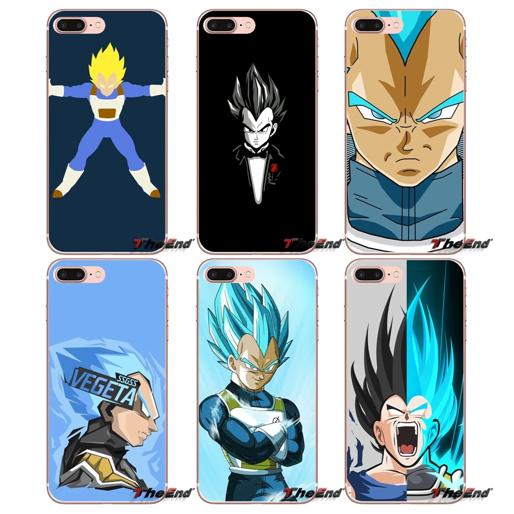 ТПУ Случаи Обложка Dragon Ball z супер Вегета Для Samsung Galaxy S2 S3 S4 S5 МИНИ S6 S7 S8 S9 края Плюс