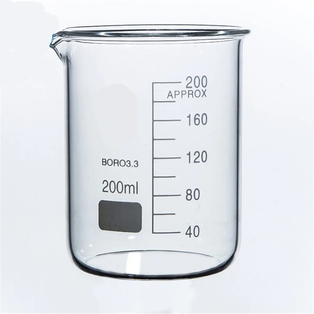 200mL Glass Beaker Low Form New Chemical Lab Glassware-in Beaker from