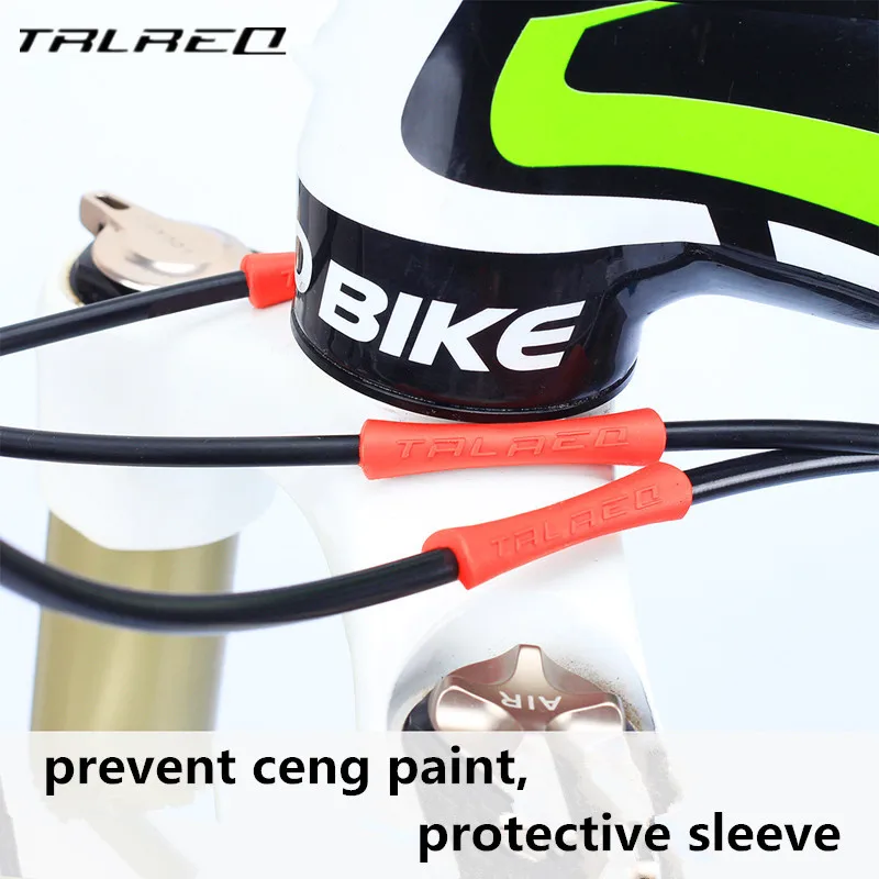 4pcs Bike Brake Cable Protective Sleeve Rubber Pipe MTB Derailleur