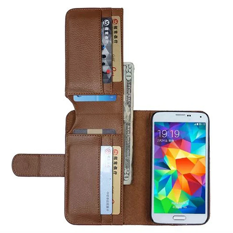 Для Samsung Galaxy S5 I9600 Мода PU кожаный кошелек стиль флип стенд телефон случае Protecive