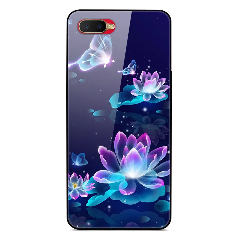 Enhanced Painted Tempered Glass Back Cover - Hard Protective Phone Case