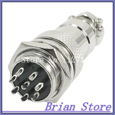 

P16-8 Core 16mm 8 Pin Stepper Motor Aviation Cable Connector Plug