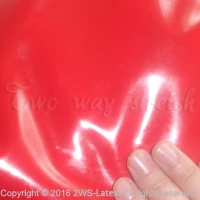 Короткие латексные перчатки без пальцев с отделкой длина запястье резиновые рукавицы Gauntlet вручную одежда плюс размер ST-040 - Цвет: red and black