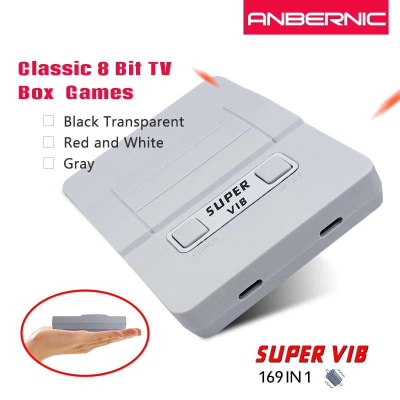 

Super VIB TV Games Mini FC TV Game Console 8 Bit Retro Video Game Console Built-In 169 Games Handheld Gaming Player Best Gift