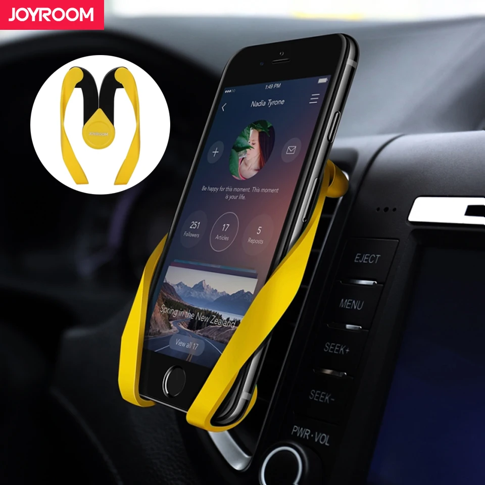 Joyroom Car Phone Holder For iPhone XS For Samsung Flexible