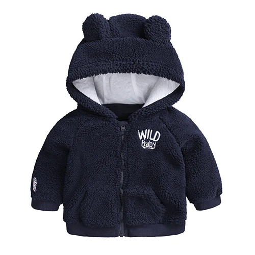 Autumn Winter Newborn Infant Baby Boys Girl Cartoon Ear Hooded Pullover Tops Warm Clothes Coat children kids clothes MBT076 - Color: T002