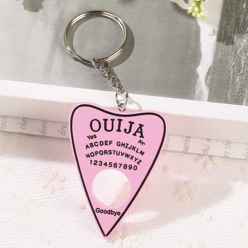 1 шт. брелок Ouija Planchette амулеты блеск Ouija доска кулон в виде сумочки брелоки для женщин