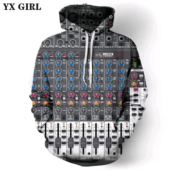 

YX GIRL Drop shipping 2018 autumn New Fashion Hoodies Harajuku style Sweatshirt disco 3d Print Men/Women hooded sweatshirt