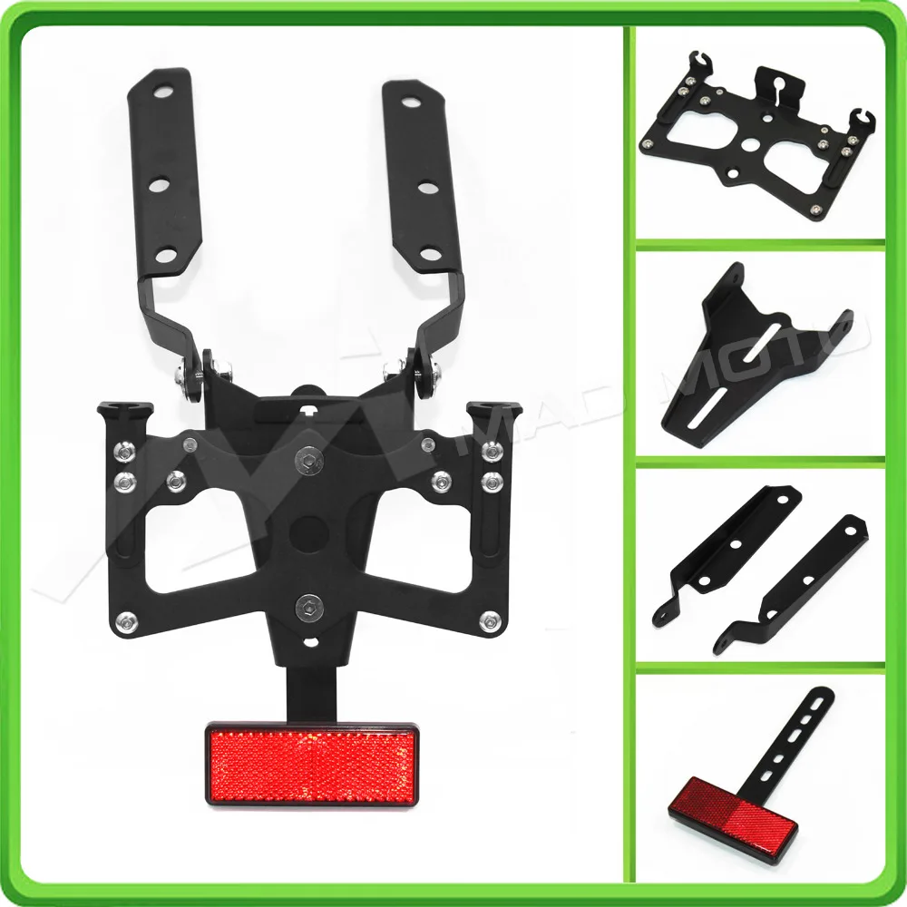 For Suzuki GSXR 1000 GSX-R1000 GSXR1000 2007 2008 K7 K8 Motorcycle Adjustable Fender Plate Bracket License Plate Holder (1)