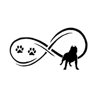 

Wholesale 5pcs,10pcs,17.8*9.7CM Pit Bull Dog Animal Paw Prints Car Stickers Cute Vinyl Decal Car Styling Motorcycle Accessories