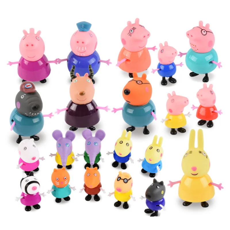 25 Pcs/set Peppa pig Original Action Figure Dolls Family Dad Mom Grandpa Grandma George Peppa Toys Model Kids Best Gifts 25 Pcs/set Peppa pig Original Action Figure Dolls Family Dad Mom Grandpa Grandma George Peppa Toys Model Kids Best Gifts