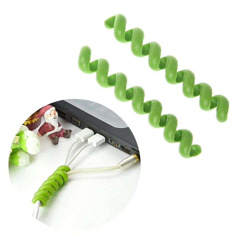 2 шт. кабель протектор провода управление гибкий шнур Хранитель легкий спиральный держатель
