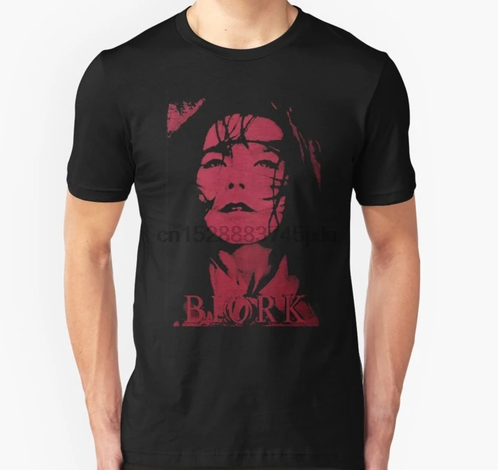 

Men Short sleeve tshirt red bjork Unisex T Shirt Women t-shirt