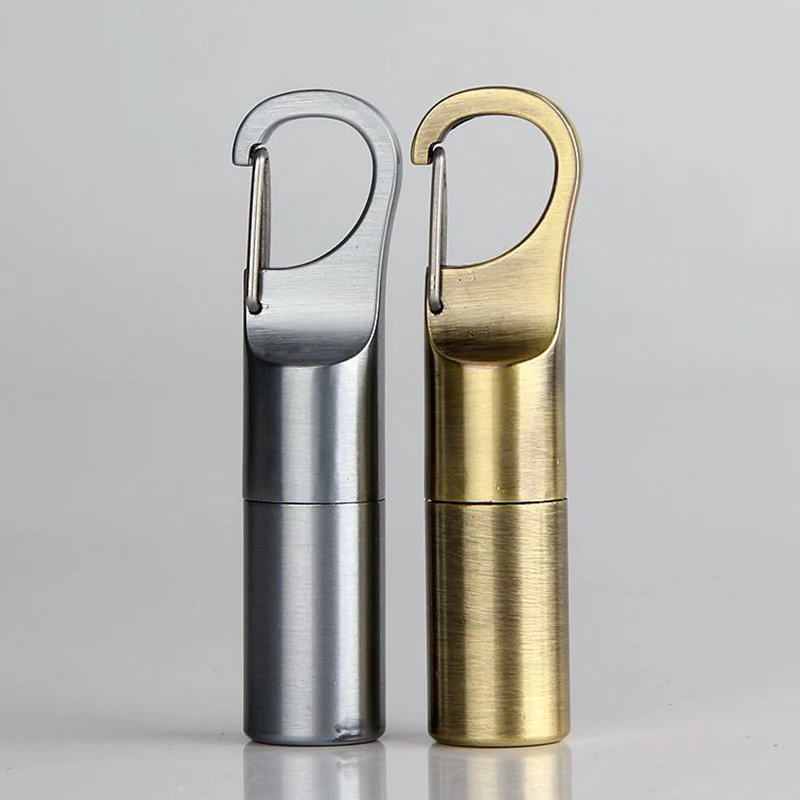 

2019 new dolphin HY-665 hanging button mini kerosene lighter metal windproof