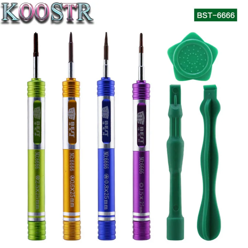 

BST-6666 Screwdrivers for iPhone 7 Opening Repair Tools Kit With Storage Box Screwdriver Set Precision Multitool Screwdriver
