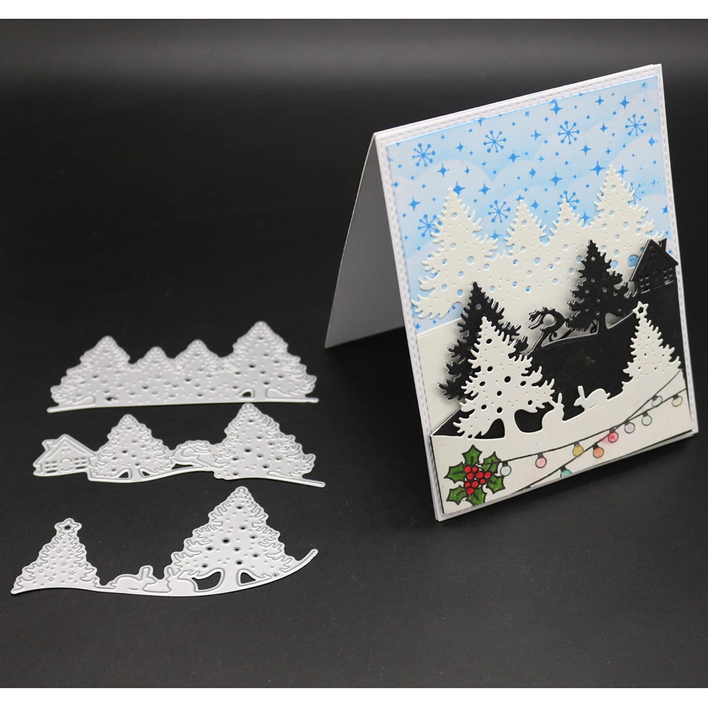 

Bi fujian forest house Metal Cutting Dies Stencils For DIY Scrapbooking Decor Embossing Suit Paper Cards Die Cutting Template
