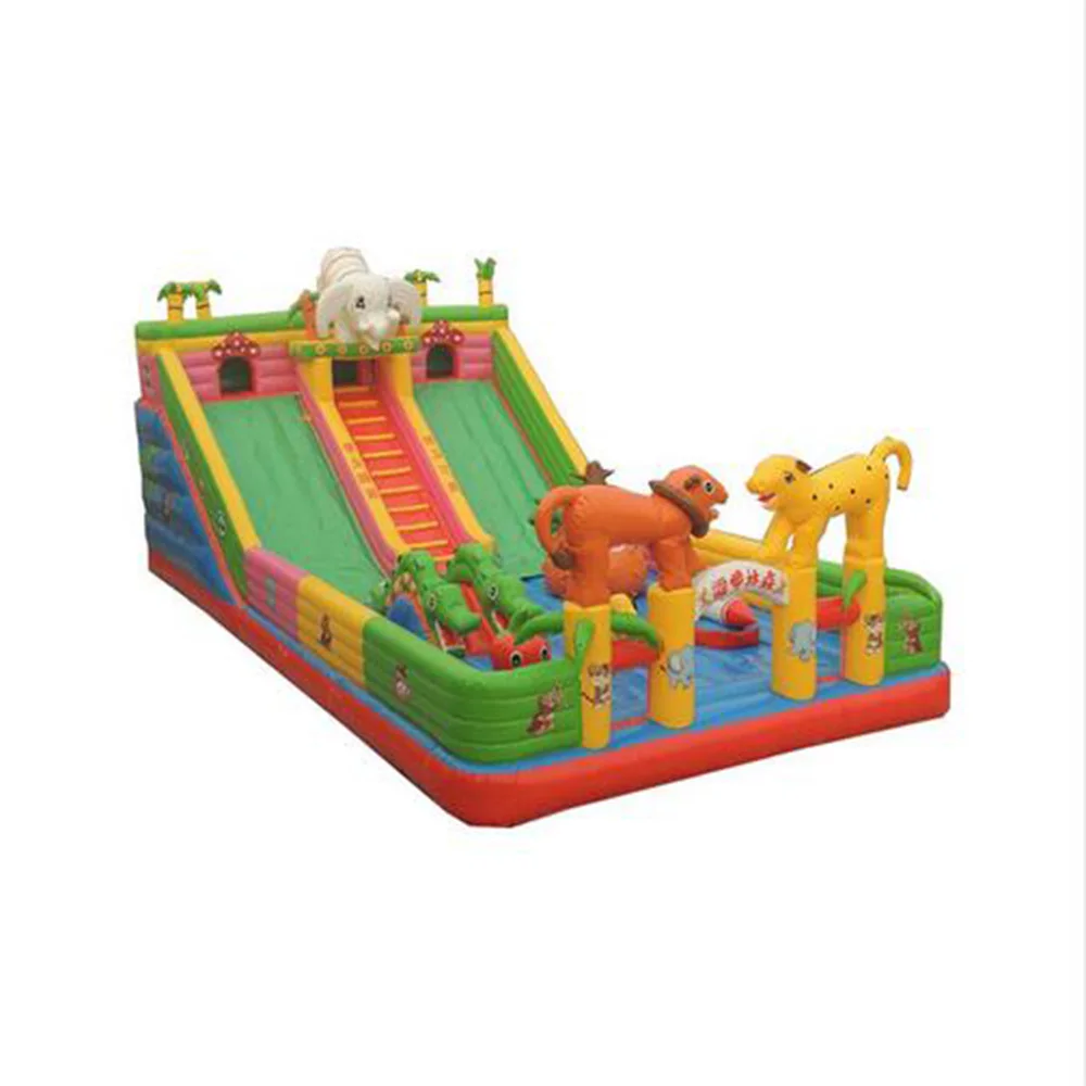 

Large Bouncy Castle Inflatable Jumping Castle Bounce Fun City Free LOGO Printing Trampolines For Kids