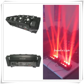 

2 pieces LED spider Light 8x10W 4in1 RGBW dmx512 dj lyre beam moving head spider led beam light