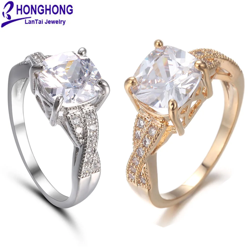 HONGHONG 2017 женские кольца модные ювелирные изделия высокое качество фианит