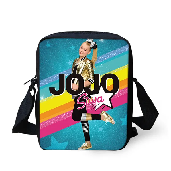 Thikin Jojo Siwa Shoulder Messenger Bag for Girls Crossbody School Supplies School Supplies Shopping Bags Mochila Infantil - Цвет: CDZHL567E