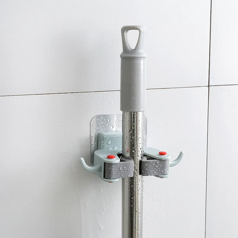 

No punching mop rack toilet wall hanging mop hook bathroom walls broom Hanger mop Clip