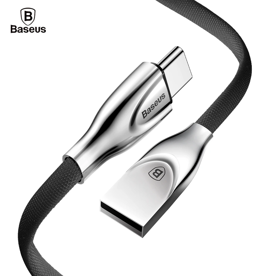BASEUS USB Type C Cable Sync Flat Cables for Samsung Note8 S8 OnePlus5