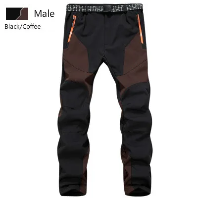 Уличная одежда брюки для мужчин и женщин любителей защищающие от ветра толстые теплые флисовые альпинистские штаны