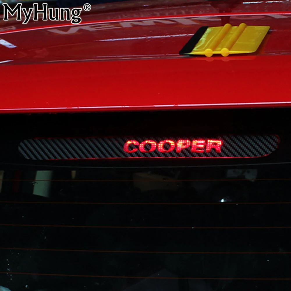 Для BMW MINI Cooper /Cooper S Стайлинг автомобиля 3D Углеродное Волокно Винил заднее