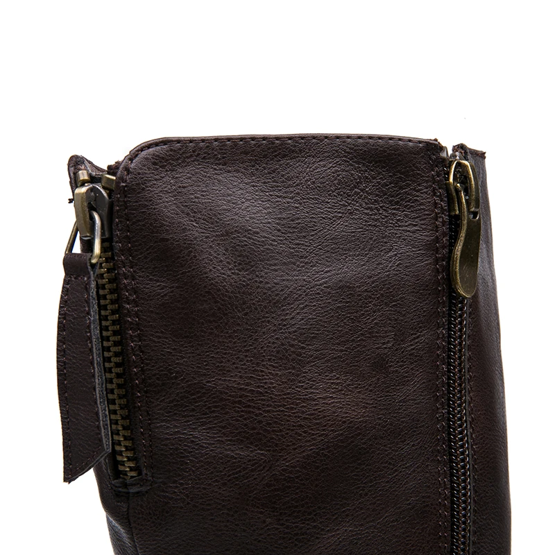 AIMEIGAO New Autumn Winter Mid-calf Women Boots Flats Heels Warm Plush PU Leather Boots High Quality Knee High Boots