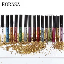 Блестящие глаза женские водонепроницаемые пигментированные красные белые золотые жидкие подводки для глаз макияж блестящие глаза женские водонепроницаемые пигментированные подводки для глаз