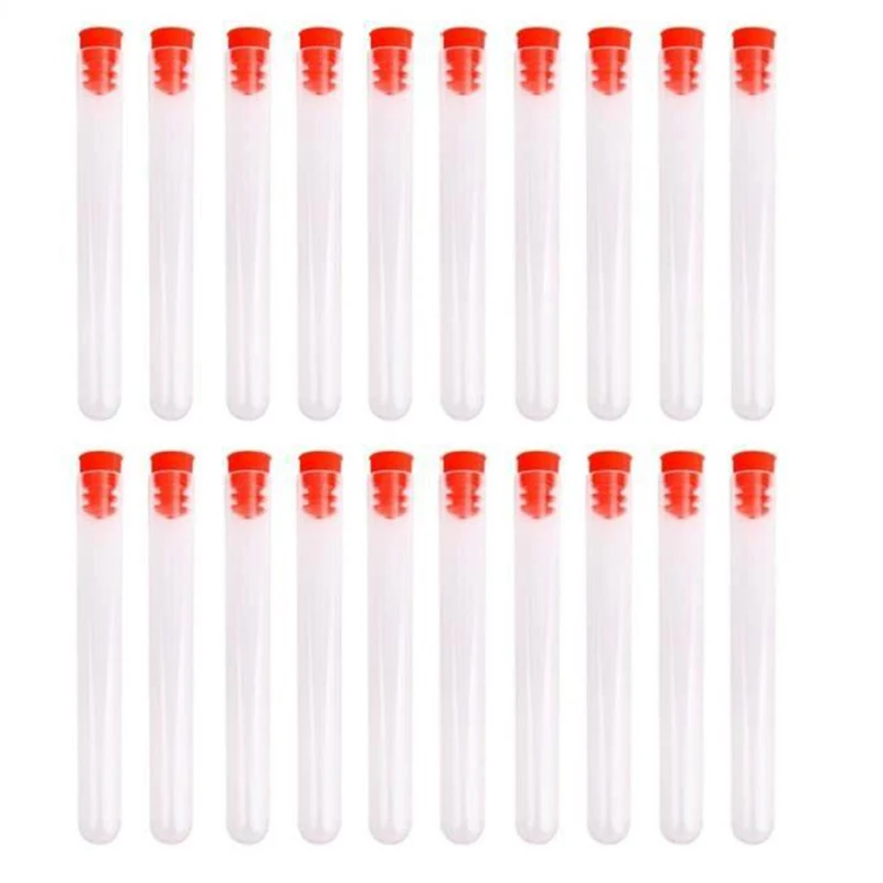 20 штук 60*12 мм Пластиковые центрифуги пробирки пластиковые пробирки с винтовой крышкой(красный