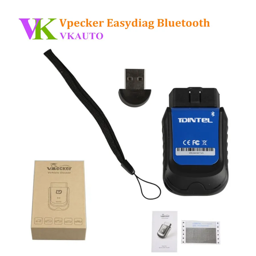 

VPECKER Easydiag Bluetooth V10.2 OBDII Full Version Diagnostic Tool with Special Function Support WIN 10 2 Years Warranty