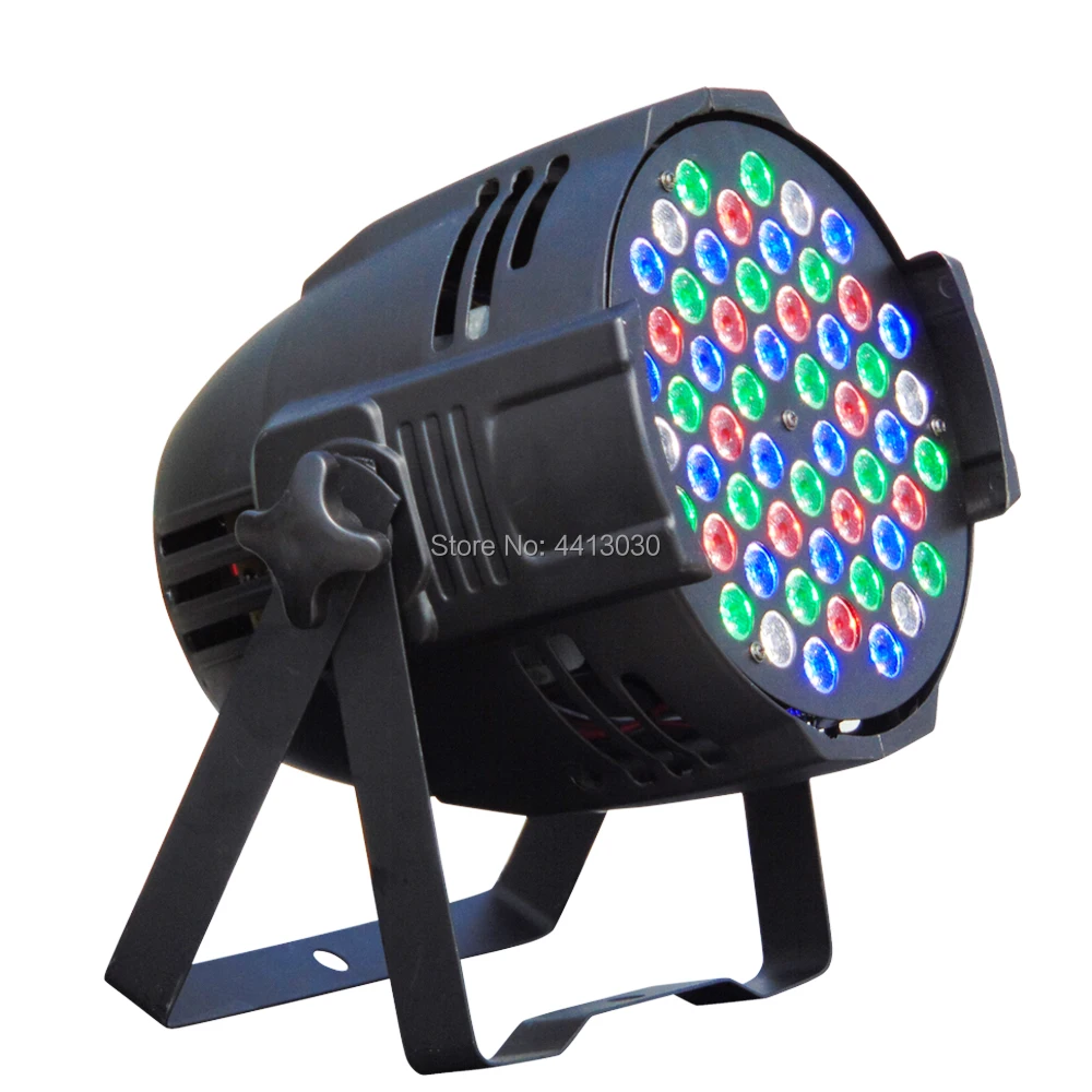 الألومنيوم LED الاسمية 54x3 W RGB 3in1 LED الاسمية يمكن الاسمية 64 led أضواء dj العارض غسل الإضاءة المرحلة الإضاءة
