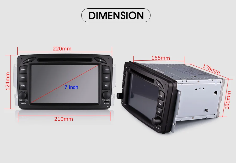 Cheap Erisin ES8857C 7" Android 8.0 Octa core 4G RAM Car DVD GPS Radio DVR DAB+ DVD for Mercedes C/CLK-Class W203 Viano Vito 20