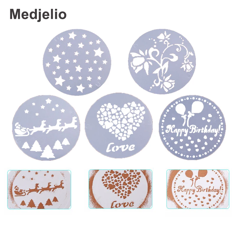 hot sale medjelio christmas cake mold baking shape stencils wedding shape stencils