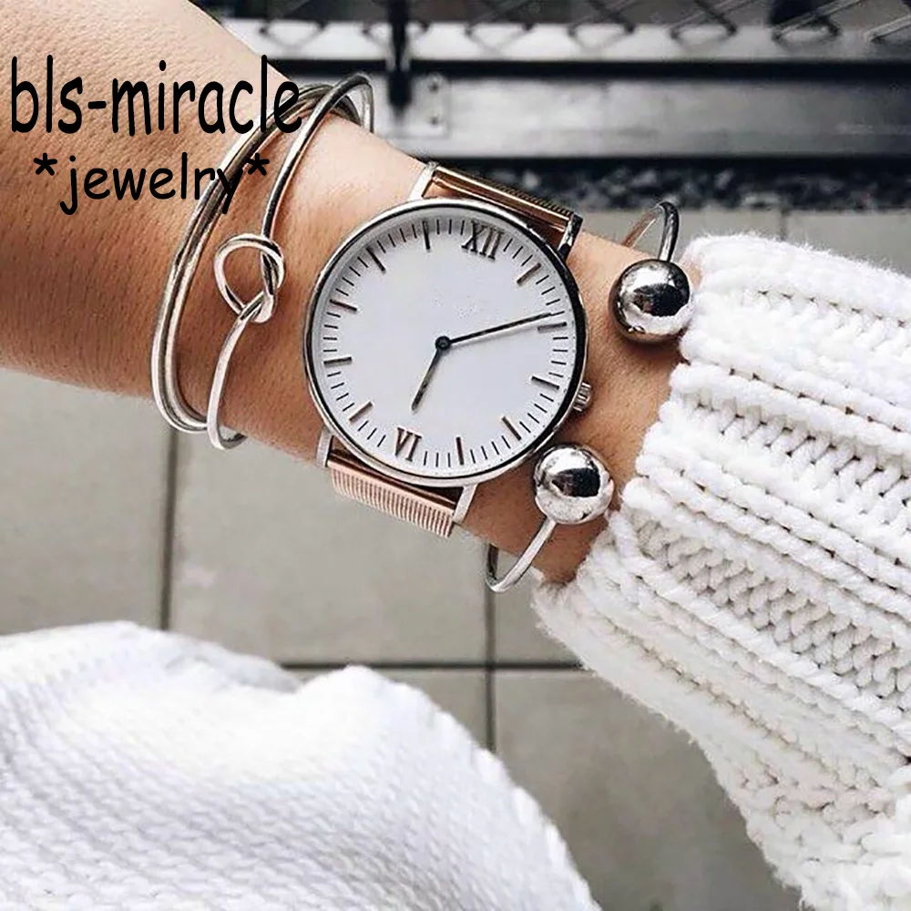 

Bls-miracle Fashion Personality Knot Bangle Bracelet Women's New Style Street Style Charm Multilayer Bracelet Ms. Party Gift