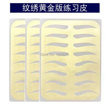 

Tattoo accesories 10 pcs Classical Permanent Makeup Eyebrow Tattoo Practice Skin Training Skin Set For Beginners / Free shipping