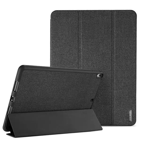 DUX DUCIS Smart Case для iPad Pro 10,5 Стенд кожа флип чехол для Apple iPad Pro 10,5 дюймов с карандашом чехол с зажимом авто сна - Цвет: black