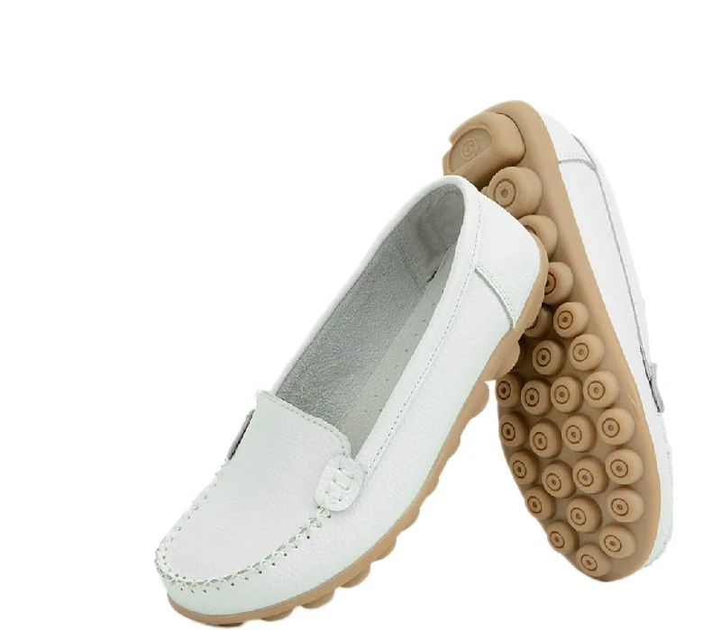 

New 2019 Women genuine Leather Shoes Slip-on Ballet women Flats Comfort shoes woman moccasins sapatilhas femininos women shoes