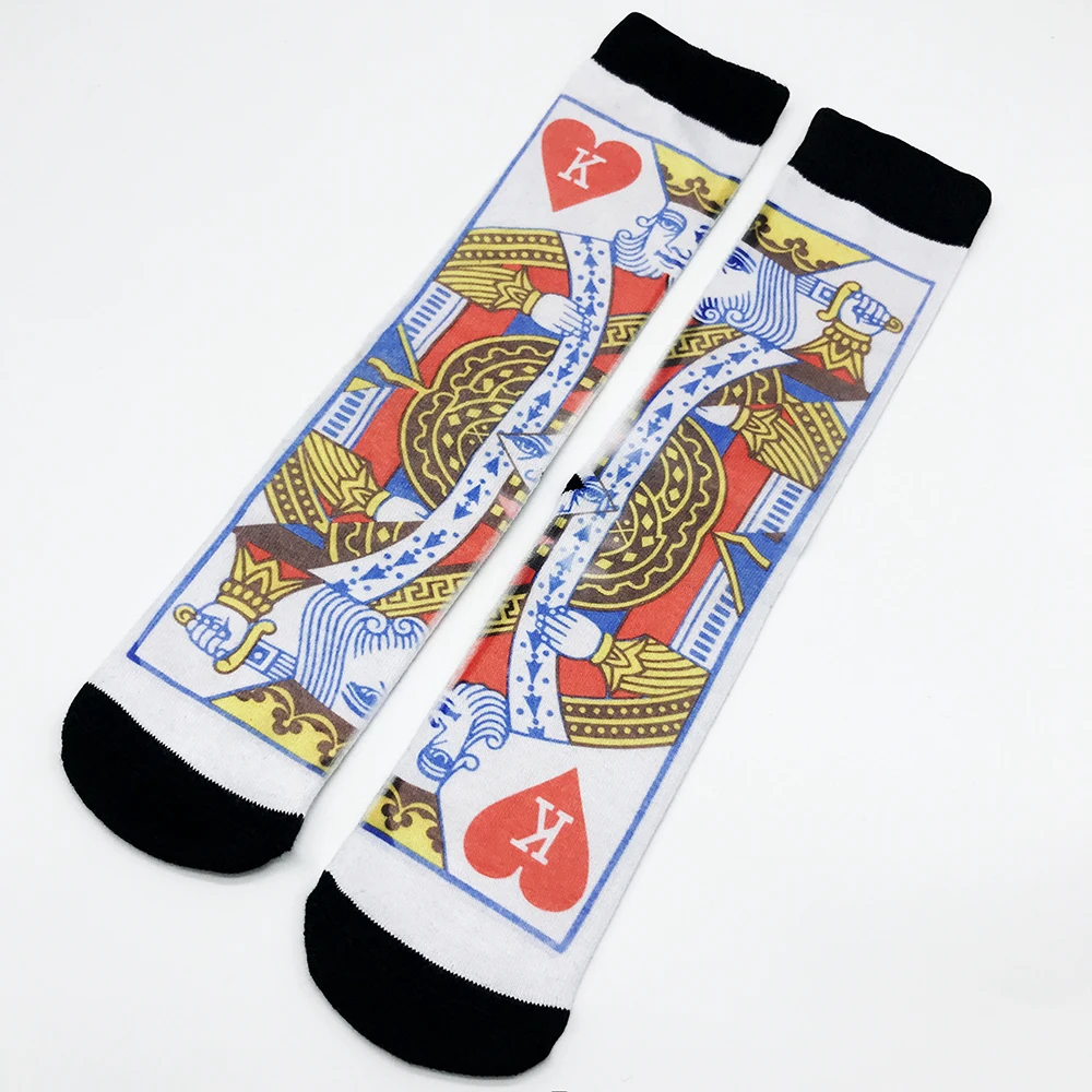 2019 геймеров красный k печати для мужчин и женщин модные забавные носки 3d печатных носки 200 Вязание картина маслом сжатия