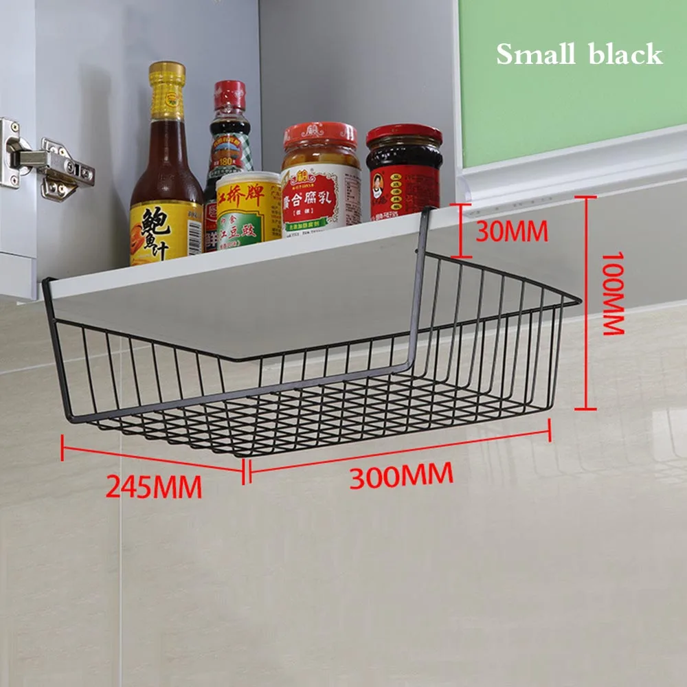 NEW Multifunctional Under Cabinet Cupboard Kitchen Storage Rack Shelf Towel Hanger Organizer