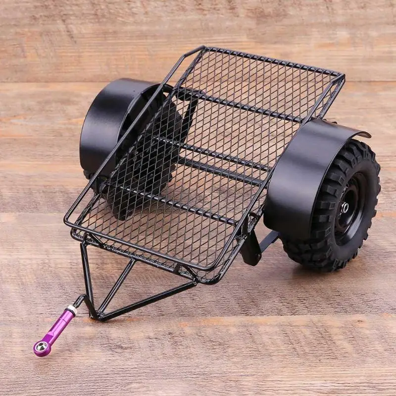 

1/10 Metal Trailer Frame Simulation Trailer Car Hopper Trail Tamiya Cc01 Axial Scx10 90046 D90 Traxxas Trx-4 Rc Crawler