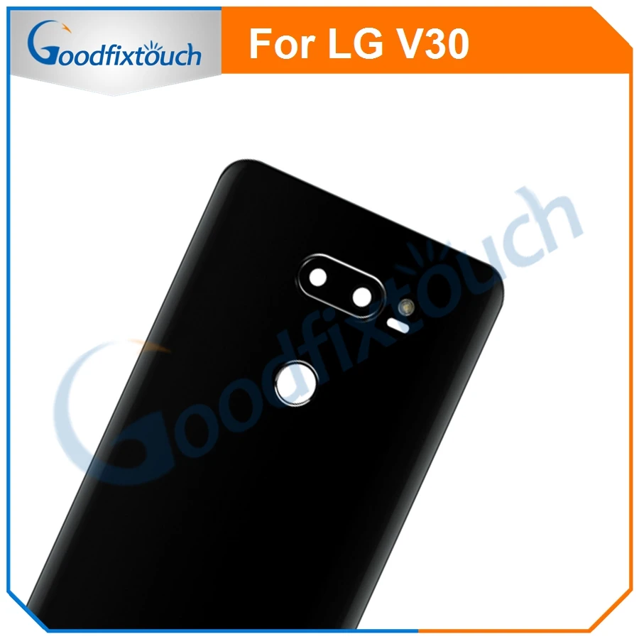 For LG V30 Back Cover Battery Door Back Housing Rear Case Assembly With Camera Lens glass Touch ID Fingerprint Flex Cable (18)