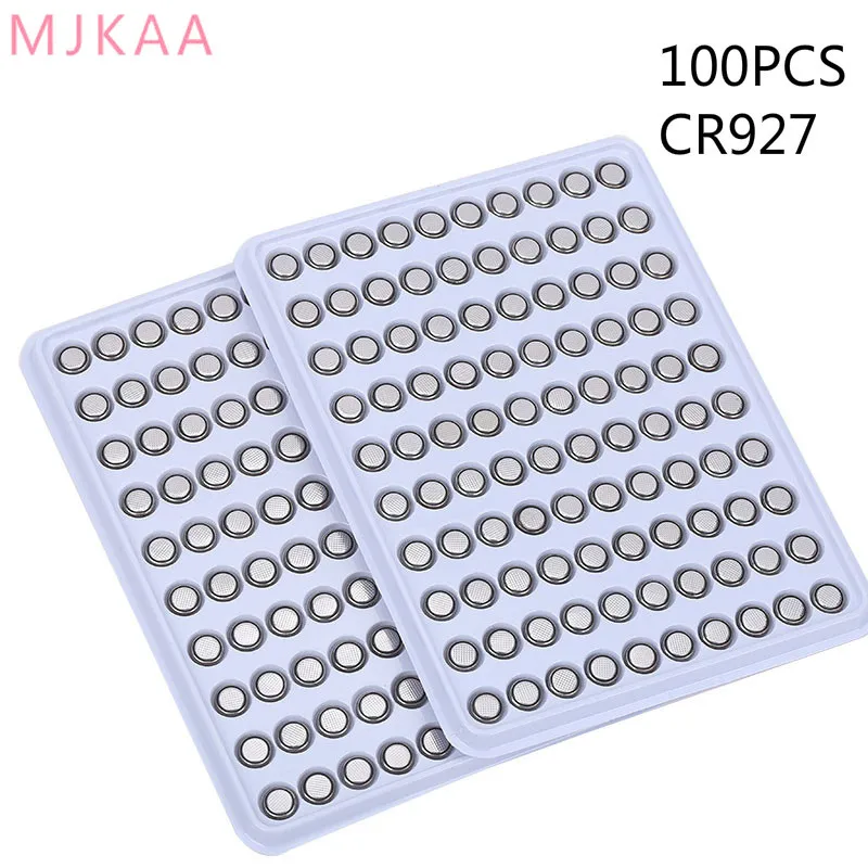 

100pcs CR927 Lithium Li Ion Button Coin Cells Batteries 927 DL927 BR927 CR927-1W ECR927 5011LC KCR927 LM927 Bateria
