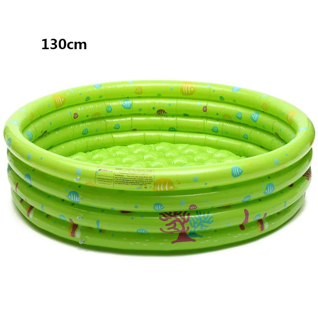 100/130/150CM Inflatable Baby Swimming Pool Piscina Portable Outdoor Children Basin Bathtub kids pool baby swimming pool water - Цвет: Зеленый