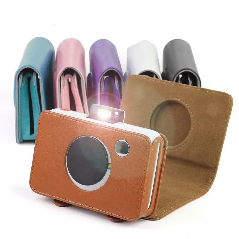 Сумка из искусственной кожи для камеры, ретро защитный чехол, чехол для Polaroid Snap Touch camera Backpack