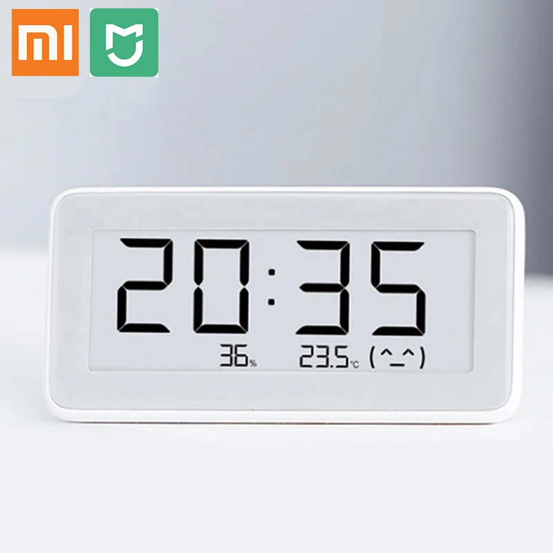 

Original Mijia Smart Electronic Watch Temperature Humidity Monitoring E-Ink Screen For Greenhouse Storage Room Bathroom